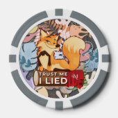 Poker Chips : Trust Me I Lied (grey) ポーカーチップ (正面)