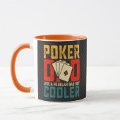 Poker Dad, Like a Regular Dad But Cooler マグカップ (左)