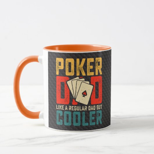Poker Dad, Like a Regular Dad But Cooler マグカップ (左)