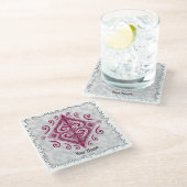 Poker Diamonds ガラスコースター (アングル)