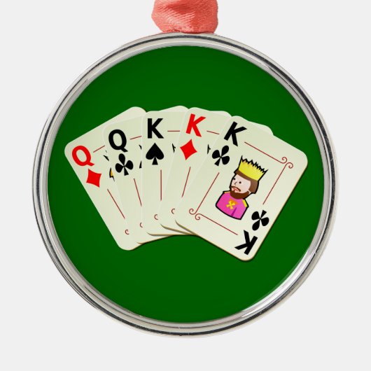Poker Full House メタルオーナメント (正面)
