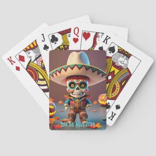 Poker game (cards) day of the dead トランプ (裏面)