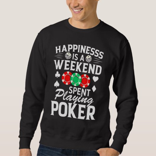 Poker   Holdem Poker Player スウェットシャツ (正面)