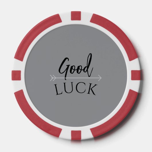 Poker Karten Good Luck ポーカーチップ (正面)