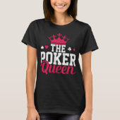 Poker Königin Prinzessin Mädchen Tシャツ (正面)