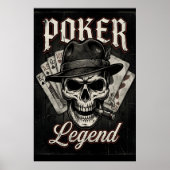 Poker Legend Funny Shirt I Love Poker Texas Holdem ポスター (正面)