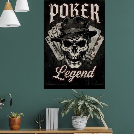 Poker Legend Funny Shirt I Love Poker Texas Holdem ポスター (リビング1)