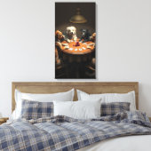 Poker Night キャンバスプリント (インサイチュ (寝室))