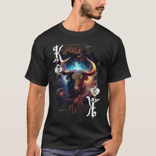 Poker Player Apparel Zodiac Sign Edition Taurus Tシャツ (正面)
