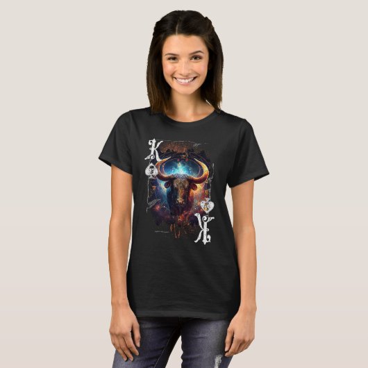 Poker Player Apparel Zodiac Sign Edition Taurus Tシャツ (正面フル)