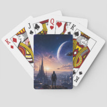 Poker Playing Cards • SF未来的都市風景