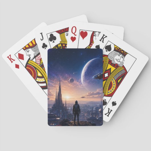 Poker Playing Cards • SF未来的都市風景 トランプ (裏面)