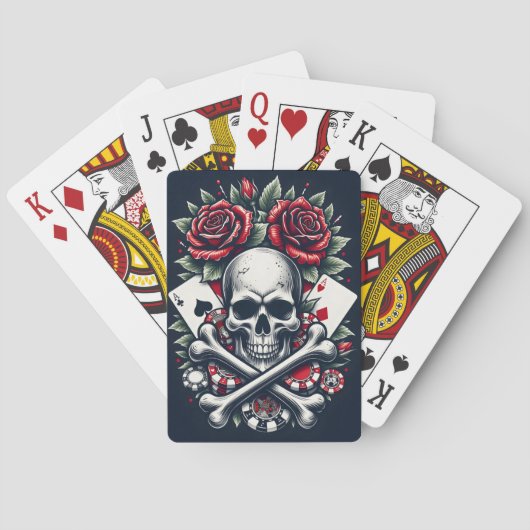 Poker Skull トランプ (裏面)