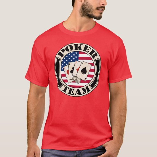 poker team tシャツ (正面)