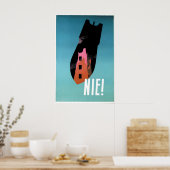 Poland Anti-War Poster Cold War No Nukes Art Print ポスター (キッチン)