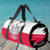 Poland Bag, Warsaw, travel, Polish Flag ダッフルバッグ