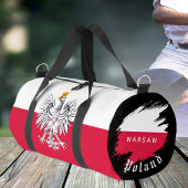 Poland Bag, Warsaw, travel, Polish Flag ダッフルバッグ