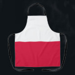 Poland Flag エプロン<br><div class="desc">Patriotic flag of Poland.</div>