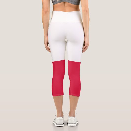 Poland Flag カプリレギンス (裏面)