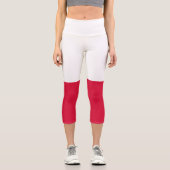 Poland Flag カプリレギンス (正面)