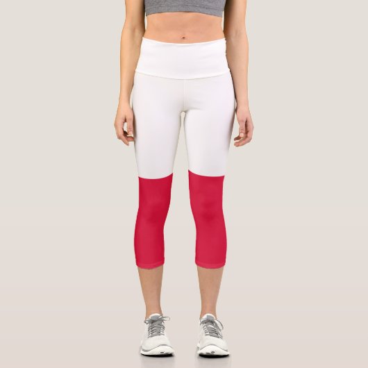 Poland Flag カプリレギンス (正面)