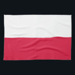 Poland Flag キッチンタオル<br><div class="desc">Patriotic flag of Poland.</div>