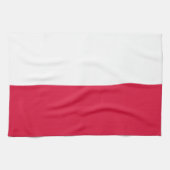 Poland Flag キッチンタオル (横)