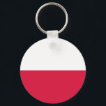 Poland Flag キーホルダー<br><div class="desc">Patriotic flag of Poland.</div>