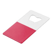 Poland Flag クレジットカード栓抜き (正面アングル)