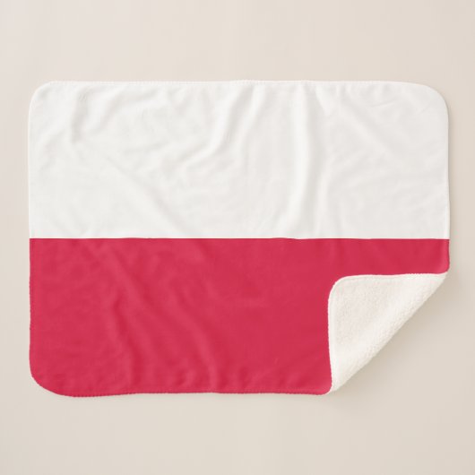 Poland Flag シェルパブランケット (正面(横))