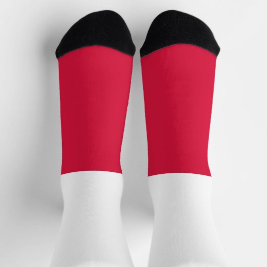 Poland Flag ソックス (上部)