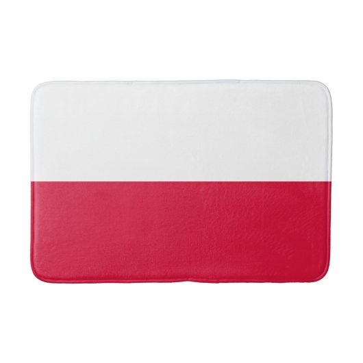 Poland Flag バスマット (正面)