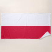 Poland Flag ビーチタオル (正面)