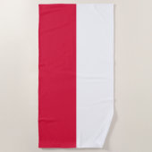 Poland Flag ビーチタオル (正面)