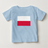 Poland Flag ベビーTシャツ (正面)