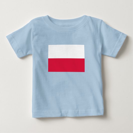 Poland Flag ベビーTシャツ (正面)