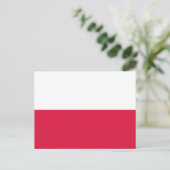 Poland Flag ポストカード (スタンド正面)