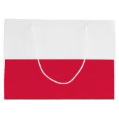 Poland Flag ラージペーパーバッグ (裏面)