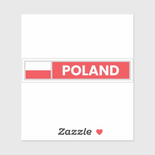Poland National Flag シール (シート)