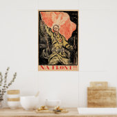 Poland Propaganda Polish-Soviet war 1920s To the ポスター (キッチン)