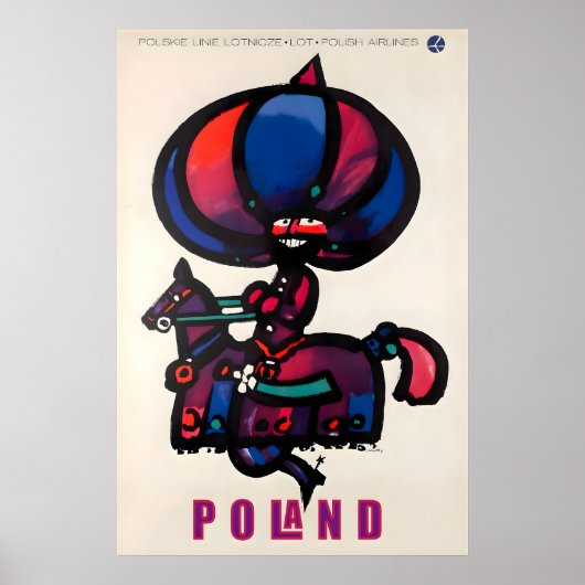 Poland Travel Poster Polish Art Print ポスター (正面)