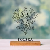 Poland's White Eagle Contemporary State Emblem  アクリルサイン (ニュートラル)
