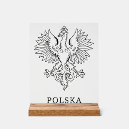 Poland's White Eagle Contemporary State Emblem  アクリルサイン