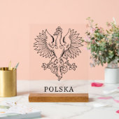 Poland's White Eagle Contemporary State Emblem  アクリルサイン (ウェディング)