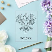Poland's White Eagle Contemporary State Emblem  アクリル招待状 (インサイチュ (ウェディング))