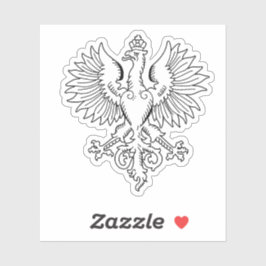 Poland's White Eagle Contemporary State Emblem  シール