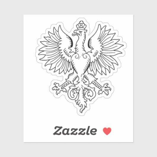Poland's White Eagle Contemporary State Emblem  シール (シート)