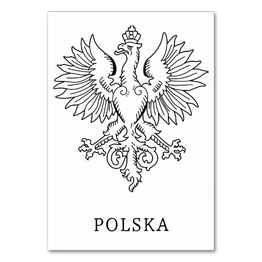 Poland's White Eagle Contemporary State Emblem  テーブルナンバー (正面)