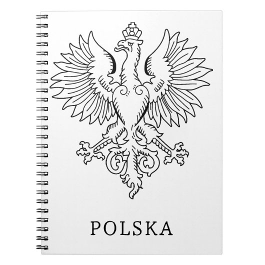 Poland's White Eagle Contemporary State Emblem  ノートブック (正面)
