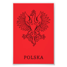 Poland's White Eagle Contemporary State Emblem  フォトプリント
